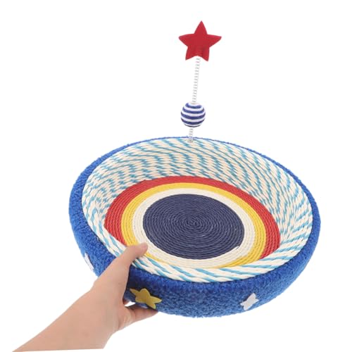 Garneck Rundes Katzenkratzbrett mit Sisal Katzenkratzkorb und Liegefläche Modernes Sternenmuster Kompakter und Ruheplatz für Kleine Wohnung für Katzen bis Kratzfest und Platzsparend Garneck Rundes Katzenkratzbrett mit Sisal Katzenkratzkorb und Liegefläche Modernes Sternenmuster Kompakter und Ruheplatz für Kleine Wohnung für Katzen bis Kratzfest und Platzsparend von Garneck