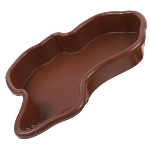 Garneck Schildkrötenbadewanne Große Wasserschüssel Für Reptilien Wasserspender Für Reptilien Turtle Panzerzubehör Reptilienschale Großes Reptilienbecken Schildkröten-badewanne Abs Coffee von Garneck