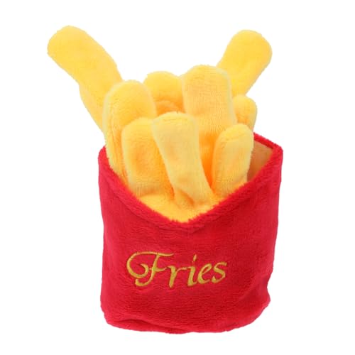 Garneck Simulierte Essenspuppe Hundezahnplüsch Hund kleine Hunde Quietschende Spielsachen für Hunde Plüsch-Pommes Frites Heimtierbedarf rot Garneck Simulierte Essenspuppe Hundezahnplüsch Hund kleine Hunde Quietschende Spielsachen für Hunde Plüsch-Pommes Frites Heimtierbedarf rot von Garneck
