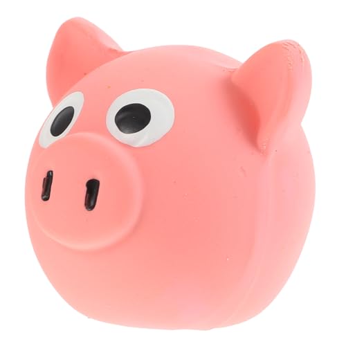 Garneck Squeaky Schweinekopf Form Interaktives für Kleine Kauspielzeug für Welpen Fördert Aktives und Zahnpflege Garneck Squeaky Schweinekopf Form Interaktives für Kleine Kauspielzeug für Welpen Fördert Aktives und Zahnpflege von Garneck