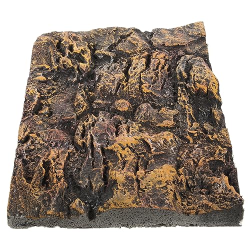 Garneck Terrarium Hintergrund für Reptilien und Aquarien Fels Dekorationsplatte für Terrarien Leicht und Naturgetreu für Schildkröten Fisch und Reptilienbecken von Garneck