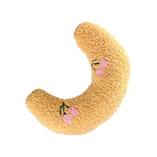 Garneck Tieres U-förmiges Kissen Haustier Beruhigendes Kissen für Hunde Hundekopfkissen geformt Welpe Schläfer nackenstützkissen Nackenkissen Kissen Hund Polyester Yellow von Garneck