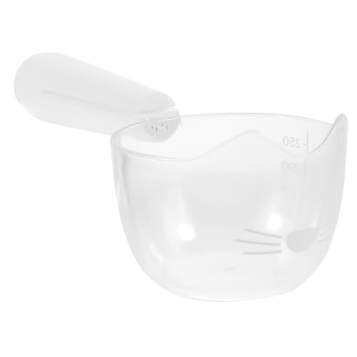 Garneck Tiernahrungsschaufel Mit Maßstabsdesign Multifunktionale Futterlöffel Für Katzen Transparente Kunstoffschaufel Für Trockenfutter Und Tragbar von Garneck