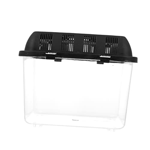 Garneck Tragbare Fütterungsbox Reptiliengehege Stall Feeder Terrarium Gecko Hide Case Kleine Spinne Schwarzer Kunststoff Garneck Tragbare Fütterungsbox Reptiliengehege Stall Feeder Terrarium Gecko Hide Case Kleine Spinne Schwarzer Kunststoff von Garneck