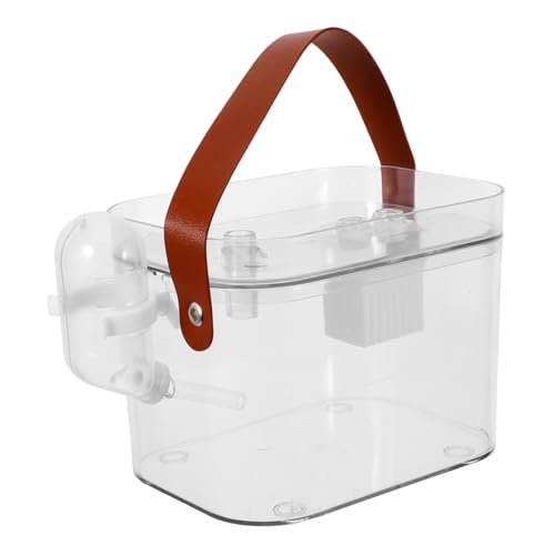 Garneck Transparenter Transportkäfig für Hamster mit Wasserflasche Tragbarer Käfig für Kleine Haustiere für Reisen und Spielbereiche für Hamster und Andere Kleintiere Garneck Transparenter Transportkäfig für Hamster mit Wasserflasche Tragbarer Käfig für Kleine Haustiere für Reisen und Spielbereiche für Hamster und Andere Kleintiere von Garneck