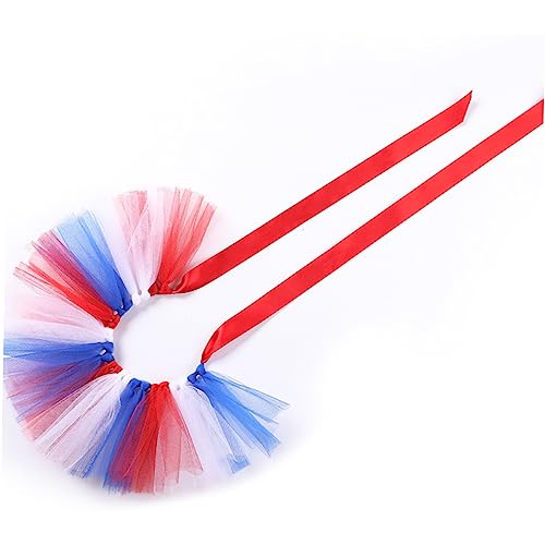 Garneck Tutu Rock für Kleine Hunde Amerikanische Unabhängigkeitstag Farben Netzstoff Hundekleidung für Besondere Anlässe und Outdoor Aktivitäten von Garneck