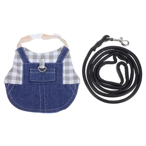 Garneck Verstellbares Kaninchengeschirr mit Bequemer Weste für Kleine Katzen und Süßes Outfit für Outdoor Aktivitäten Atmungsaktiv und Langlebig für von Garneck