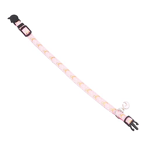 Garneck Verstellbares Katzenhalsband mit Mond und Sternmuster Süßes Design für Kätzchen für Fotoshootings und Besondere Anlässe Langlebig Reinigen Pinkfarben Garneck Verstellbares Katzenhalsband mit Mond und Sternmuster Süßes Design für Kätzchen für Fotoshootings und Besondere Anlässe Langlebig Reinigen Pinkfarben von Garneck