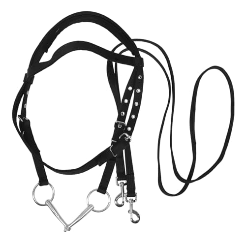 Garneck Verstellbares Pferdehalfter für Kleine Pferde Ergonomisches Trainingsseil mit Hoher Festigkeit Komfortables Design für Täglichen Gebrauch von Garneck