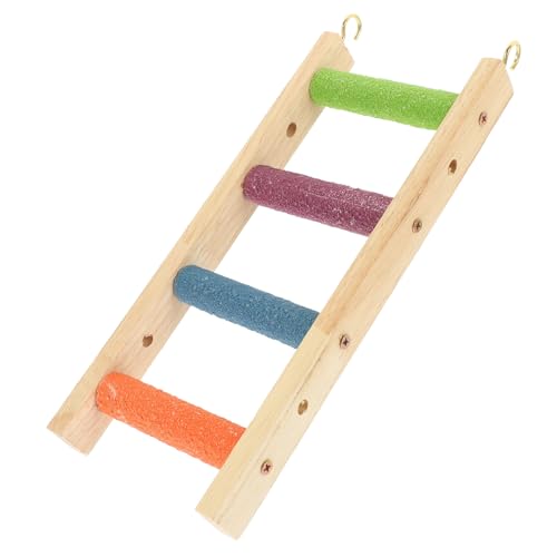 Garneck Vogel Kletterleiter aus Naturholz für Papageien und Nager Sicheres zur Aktivität und Erkundung Stufige Kletterbrücke für Käfige und Spielplätze Garneck Vogel Kletterleiter aus Naturholz für Papageien und Nager Sicheres zur Aktivität und Erkundung Stufige Kletterbrücke für Käfige und Spielplätze von Garneck
