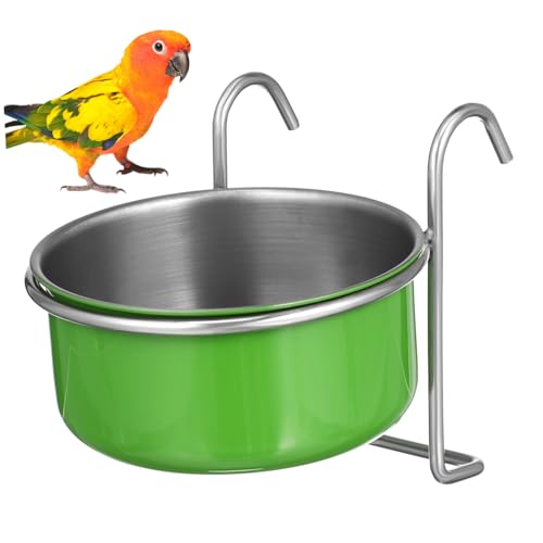 Garneck Vogelnapf für Papageien Hängender Futter und Wasserbehälter für Zubehör für Wellensittiche und Andere Haustiere Garneck Vogelnapf für Papageien Hängender Futter und Wasserbehälter für Zubehör für Wellensittiche und Andere Haustiere von Garneck