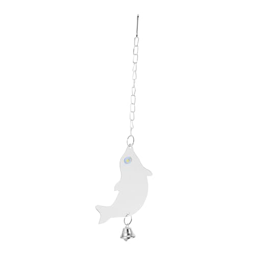 Garneck Vogelspiegel Mit Glocke Aus Sicherem Acrylmaterial Dekoratives Vogelspielzeug Für Käfig Geeignet Für Papageien Wellensittiche Und Andere Haustier-vögel von Garneck