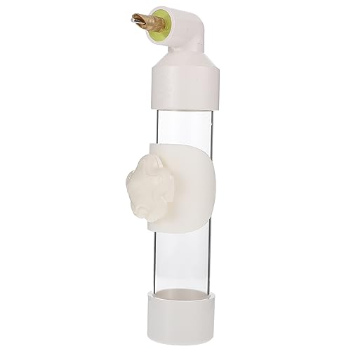 Garneck Vogeltrinker Futterspender Vogel Für Käfig Papageifutter Trinken Hängend Wellensittich Wasser Vogel Fütterer Papageienkäfige Papageienwasserfuttermittel Groß Vogelfütterer Weiß PVC von Garneck
