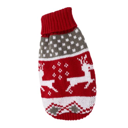 Garneck Weihnachtlicher Hundepullover aus Weichem Dehnbarem Strickmaterial Warm und Bequem für Kleine Hunde und Katzen Maschinenwaschbar Winterkleidungsstück für Haustiere Garneck Weihnachtlicher Hundepullover aus Weichem Dehnbarem Strickmaterial Warm und Bequem für Kleine Hunde und Katzen Maschinenwaschbar Winterkleidungsstück für Haustiere von Garneck