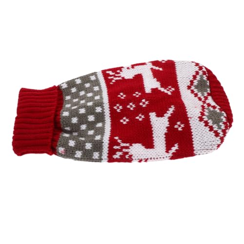 Garneck Weihnachtlicher Hundepullover für Kleine Warmes Gestricktes Kostüm für Winterfeiern Niedliches Design für Partys und Fotoshootings Bequemes Material für Optimalen von Garneck