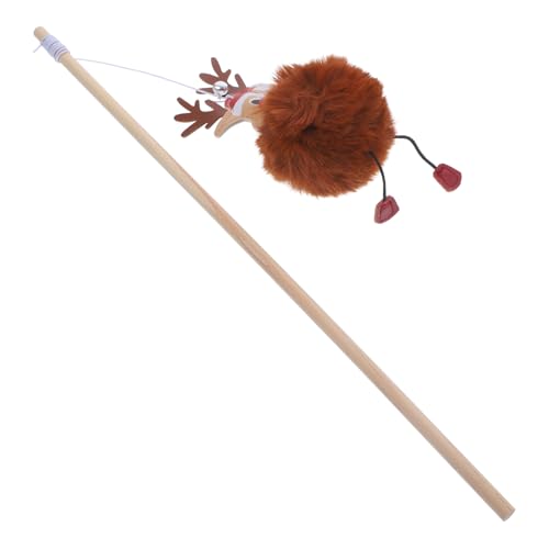 Garneck Weihnachtlicher Katzen Teaser Mit REH Interaktives Für Katzen Attraktiver Teasing Stick Für Indoor Katzen Für Beschäftigung Und Spielspaß Garneck Weihnachtlicher Katzen Teaser Mit REH Interaktives Für Katzen Attraktiver Teasing Stick Für Indoor Katzen Für Beschäftigung Und Spielspaß von Garneck