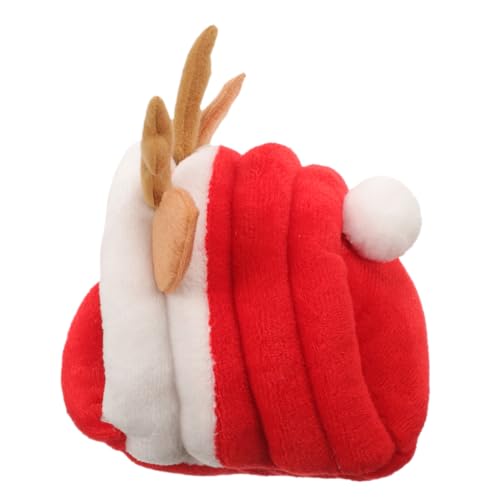 Garneck Weihnachtliches Hamster Nest Warmes und Gemütliches Schlafversteck für Kleine Haustiere für Chinchillas und Meerschweinchen Design mit Weihnachts Rentier S von Garneck