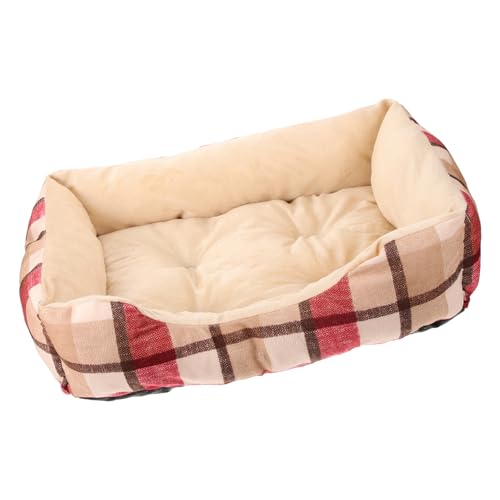 Garneck Weihnachtliches Haustiernest aus Baumwolle Warmes Schlafbett für Katzen und Kleine Hunde Gemütliches Pet Kennel für Drinnen Vielseitig Einsetzbar und Komfortabel von Garneck