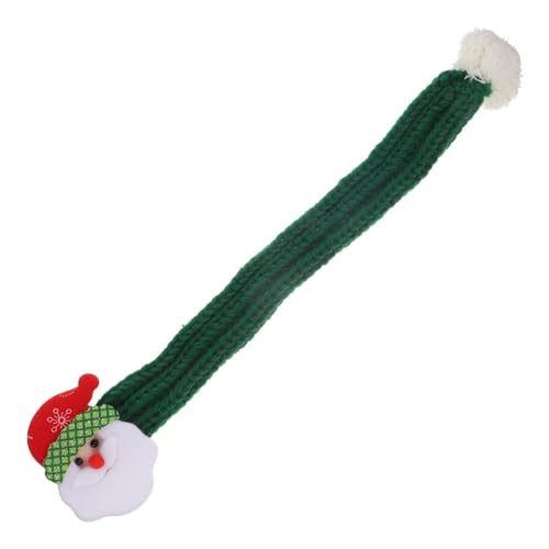 Garneck Weihnachts Haustierschal Für Katzen Gestrickter Schal Aus Weichem Material Für Festlichkeiten Und Fotoshootings Grünem Weihnachtsmann Design von Garneck