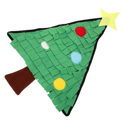 Garneck Weihnachts Schnüffelmatte Für Waschbar rutschfeste Futtermatte Für Welpen Für Haustiertraining Aus Langlebigem Material Sicher Und Pflegeleicht von Garneck