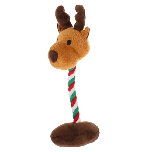 Garneck Xmas Quietschendes Plüschtier für Hunde Lustiges Kauspielzeug im Rentierdesign für Welpen und Kleine Hunde Interaktives und Leicht zu Reinigendes für Stundenlangen Spaß Garneck Xmas Quietschendes Plüschtier für Hunde Lustiges Kauspielzeug im Rentierdesign für Welpen und Kleine Hunde Interaktives und Leicht zu Reinigendes für Stundenlangen Spaß von Garneck