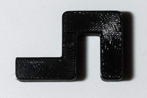 Garnelen Tom U-Line Abdeckscheibe Halter für Wandstärke 4 mm, Deckelstärke 4 mm, schwarz, 4 STK. von Garnelen Tom