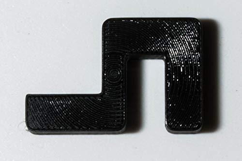 Garnelen Tom U-Line Abdeckscheibe Halter für Wandstärke 5 mm, Deckelstärke 5 mm, schwarz, 4 STK. von Garnelen Tom