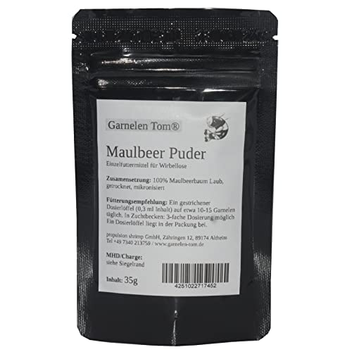 Garnelenfutter Puder/Staubfutter für Baby-Garnelen - Maulbeer, 35g Garnelenfutter Puder/Staubfutter für Baby-Garnelen - Maulbeer, 35g von Garnelen Tom