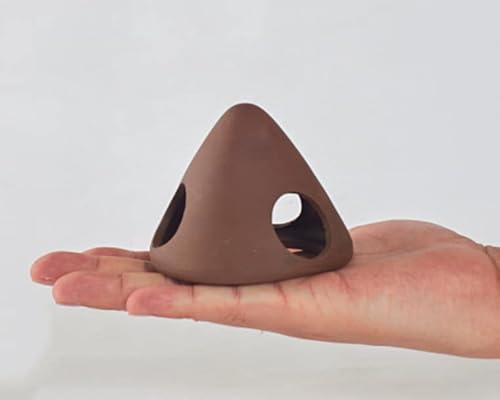 GRNLO - Cheesy Tipi - Für alle Wirbellosen geeignet im Aquarium - Versteckplatz mit 3 Eingängen - Ideal zum Eingraben - bepflanzung möglich von Garnelio