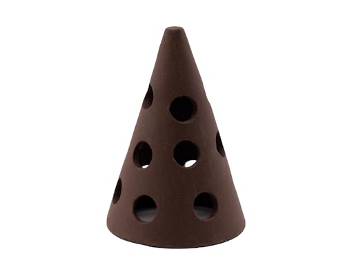 GRNLO Garnelen Tower | Aquarium Deko Zylinder aus Keramik mit Mehreren Eingängen | Rückzugsort für Zwerggarnelen & Babykrebse | Ideal zum Bepflanzen | 4 x 4,6 x 6 cm von Garnelio