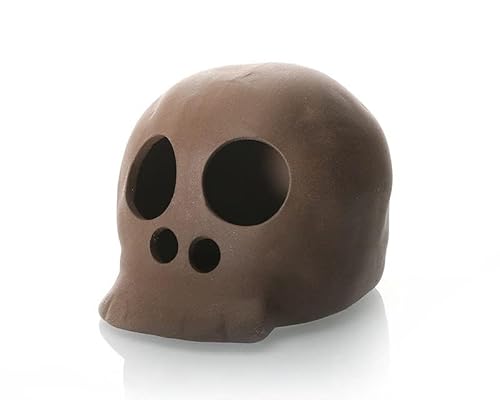 GRNLO - NeoSkull - Versteckplatz mit vielen Löchern für Dein Aquarium - Für alle Wirbellosen geeignet - Ideal für Garnelen und Zwergkrebse - Für die Mooskultivierung von Garnelio