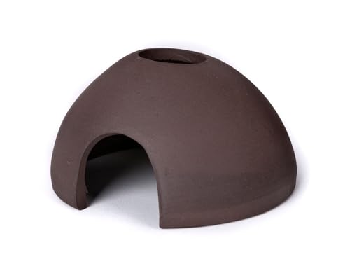 GRNLO Panorama Iglu Aquarium Deko | Keramik Höhle mit 2 Öffnungen | Versteck für Garnelen, Krebse & Krabben | Ideal zum bepflanzen | S: 11,5 x 6 cm - rund GRNLO Panorama Iglu Aquarium Deko | Keramik Höhle mit 2 Öffnungen | Versteck für Garnelen, Krebse & Krabben | Ideal zum bepflanzen | S: 11,5 x 6 cm - rund von Garnelio