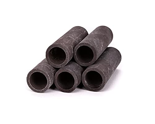 GRNLO Pipeline Set Aquarium Deko | 5 offene Röhren aus Terrakotta Keramik | Versteck für Garnelen, Zwergkrebse & Jungkrebse | Ideal zum bepflanzen | 4,8 x 1,5 cm von Garnelio