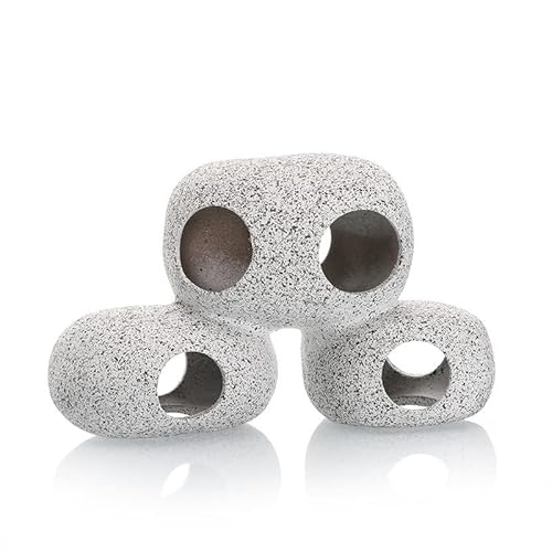 Garnelio GRNLO Malawi Hills Aquarium Deko Höhle aus Keramik | Natürliches Design & Rückzugsort für Cichliden, Krebse & Welse | Versteckhöhle für Aquascaping Aquarien | M: 16,5 x 7,5 x 10 cm von Garnelio