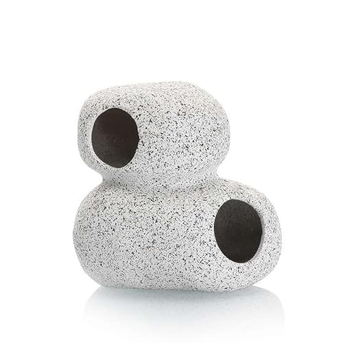 Garnelio GRNLO Malawi Hills Aquarium Deko Höhle aus Keramik | Natürliches Design & Rückzugsort für Cichliden, Krebse & Welse | Versteckhöhle für Aquascaping Aquarien| S: 10 x 7,5 x 10 cm von Garnelio