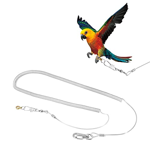 6m Vogel Anti Biss Flugseil Pet Leash Kit Anti Biss Outdoor Flugtrainingsseil Zufällige Farbe(6.5MM+6M) von Garosa