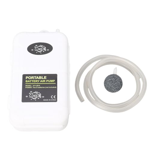 Garosa 5W Sauerstoffpumpe, Großvolumenbatteriebetriebene Aquariumluftpumpe mit 0,6 -m -Schlauch für Fischtanks Notsorygenierung Im Freien Im Freien Im Freien Garosa 5W Sauerstoffpumpe, Großvolumenbatteriebetriebene Aquariumluftpumpe mit 0,6 -m -Schlauch für Fischtanks Notsorygenierung Im Freien Im Freien Im Freien von Garosa