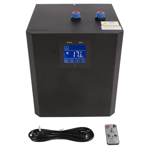 Garosa Aquarium Chiller, 79 Gallone 300L Fernbedienung, LCD -Touchpanel für Hydroponiksysteme, Wasserfischkühlsystem, Ideal für Wasserorganismen (EU -Stecker 220 V) von Garosa