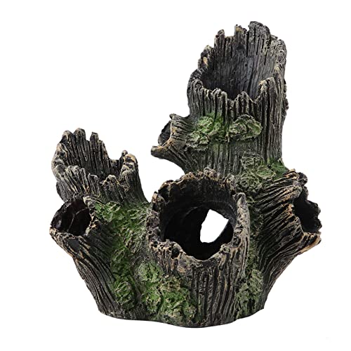 Garosa Aquarium Treibholz Kunstharz Baum Stamm Zucht Spiel Haus Baum Wurzeln Hohl Baum Loch für Aquarium Ornamente (ST-004A) von Garosa