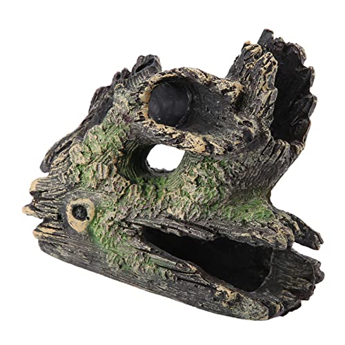 Garosa Aquarium Treibholz Kunstharz Baum Stamm Zucht Spiel Haus Baum Wurzeln Hohl Baum Loch für Aquarium Ornamente (ST-004C) von Garosa