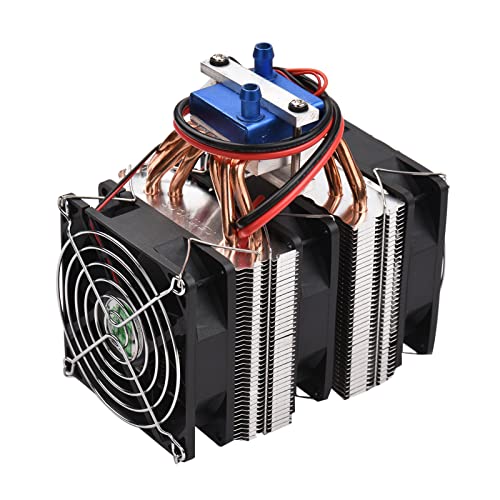 Garosa DIY Elektronischer Hochleistungs-Halbleiter-Kühlschrank-Bausatz, Kühlkörper-Leitungsmodul, Einzelkühlung, 12-V-Kühlschrank, 6 Kupferrohre Zur Wärmeableitung (180W) von Garosa