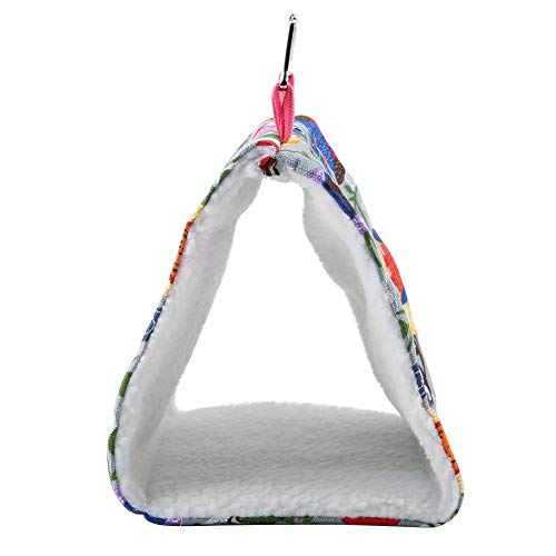 Pet Bird Nest Hängematte Warm Soft Hanging Cave Haus Dreieckige Papagei Kuscheln Hütte Zelt Bett Heimtierbedarf Vögel Käfig Spielzeug(#6) von Garosa