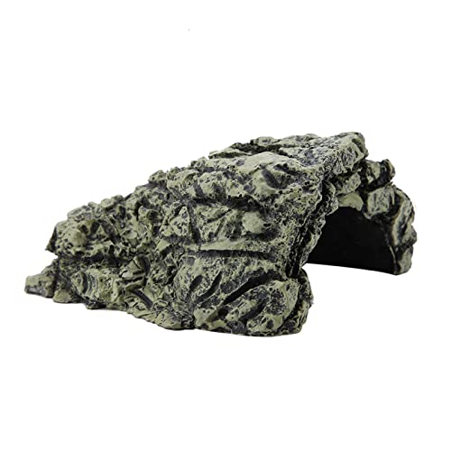 Steinhöhle Shelter versteckt Schildkröte Haus für Reptil Schildkröte Frosch Zoo Aquarium Dekoration Ornament(Medium) von Garosa