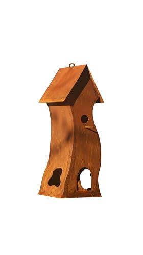 GARTENDEKOSHOP24 – Gartendeko Rost, Vogelhaus, Vogelvilla, 62 cm, für draußen. Hübsches Vogelhaus aus Edelrost als Futterstelle für Vögel. Trend Geschenk, Geschenkidee, handgefertigt. GARTENDEKOSHOP24 – Gartendeko Rost, Vogelhaus, Vogelvilla, 62 cm, für draußen. Hübsches Vogelhaus aus Edelrost als Futterstelle für Vögel. Trend Geschenk, Geschenkidee, handgefertigt. von Gartendekoshop24