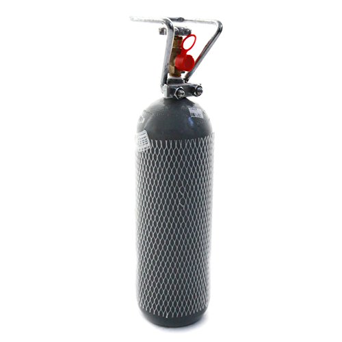 Gase Dopp 2 KG CO2 Flasche (TÜV 2029) kostenfreie Lieferung in max. 2 Werktagen (nur in BRD) gefüllt mit Lebensmittel CO2 Kohlendioxid (E290) verchromter Ventilschutz von Gase Dopp