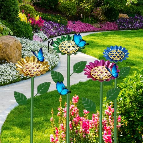 4 Stück 65cm Insektentränke Stehend für Garten mit Erdungsstecker Metall Durchmesser 8cm, Bienentränke mit Honigwabenscheiben, Garten Bauernhof für Bienen Schmetterlingsbad 4 Stück 65cm Insektentränke Stehend für Garten mit Erdungsstecker Metall Durchmesser 8cm, Bienentränke mit Honigwabenscheiben, Garten Bauernhof für Bienen Schmetterlingsbad von Gatphy