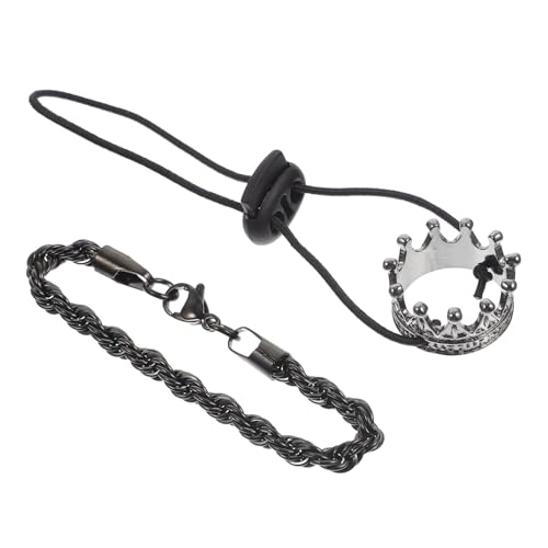 Gatuida 1 Satz Dekoration Für Haustiere Halloween-reptil-Halskette Kronen Zubehör Halloween-bartdrachen-kostüm Klettern Outfit Eidechsen-Kopfbedeckung Klein Herr Aluminiumlegierung Black von Gatuida
