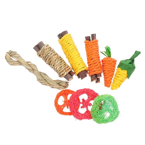 Gatuida 1 Satz Hamster- Zahnen Haustier Mini Zähne zur Bereicherung Hamster hamsterspielzeug Snacks spielzeuge Kauspielzeug für Hamster Hasenspielzeug hölzern von Gatuida