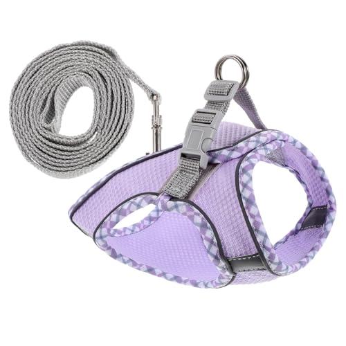 Gatuida 1 Satz Hundegeschirr mit Leine für Kleine und Katzen Verstellbar Strapazierfähigem Material für Outdoor Aktivitäten XXS Bequem und Sicher von Gatuida