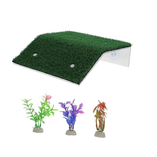 Gatuida 1 Satz Kletterplattform Set für Schildkröten Teiliges Rasen Terrassen Design für Aquarien mit Saugnäpfen für Einfache Installation für Wasserschildkröten und Reptilien Gatuida 1 Satz Kletterplattform Set für Schildkröten Teiliges Rasen Terrassen Design für Aquarien mit Saugnäpfen für Einfache Installation für Wasserschildkröten und Reptilien von Gatuida